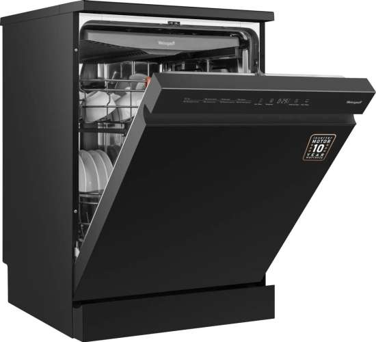 Посудомоечная машина WEISSGAUFF DW 6038 B Inverter,  полноразмерная, напольная, 60см, загрузка 14 комплектов, черный [437358]